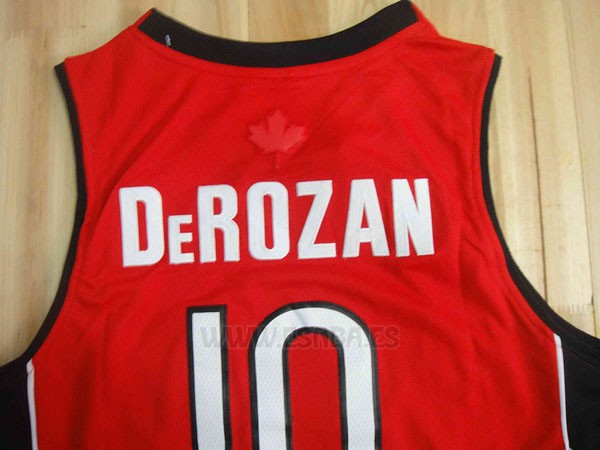 Camiseta Toronto Raptors DeMar DeRozan #10 Rojo